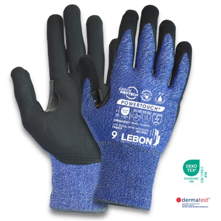 Luva Lebon Powertouch (Ref. LLBMPWRTCH) - Equipamento de Proteção Individual JCR